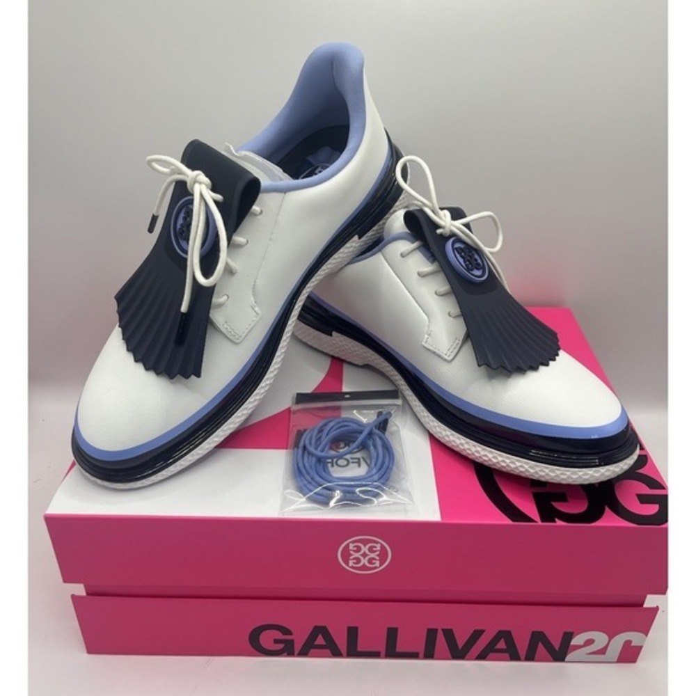 G/FORE Women's Gallivan2R TUXEDO STRIPE Kiltie Golf Shoes - Size 8.5 - GLF000108